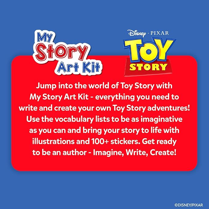 Skillmatics Story Art Kit – Disney•Pixar Toy Story DIY Storytelling & Craft Kit with 100+ Stickers, Markers & Story Pad, Scrapbooking & Writing Activity, Gift for Kids Ages 5, 6, 7, 8, 9, 10