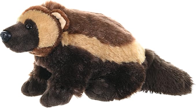 Wild Republic Wolverine Plush, Stuffed Animal, Plush Toy, Gifts for Kids, Cuddlekins 12 Inches, Multicolor