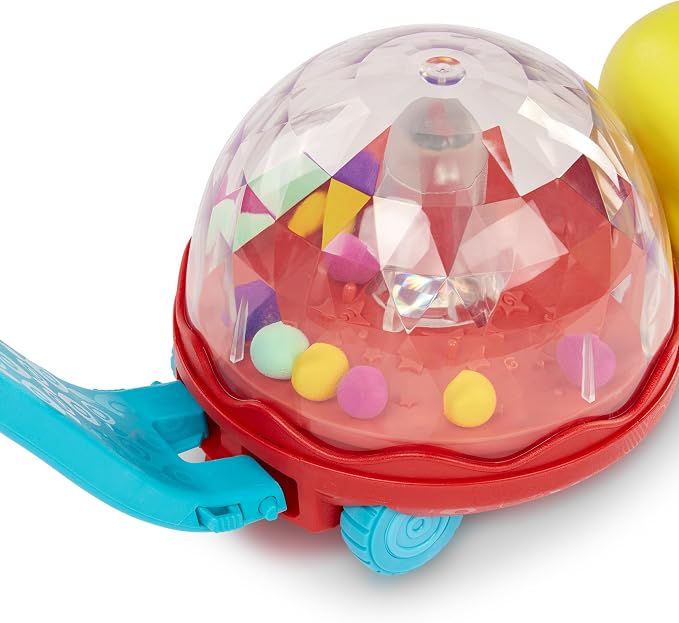 B. toys – Ball Popper & Walker – Push Toy for Baby, Toddler – Light-Up Turtle Toy for Crawling Or Walking – Removable Handle – 1 Year + – Walk ‘n’ POP!