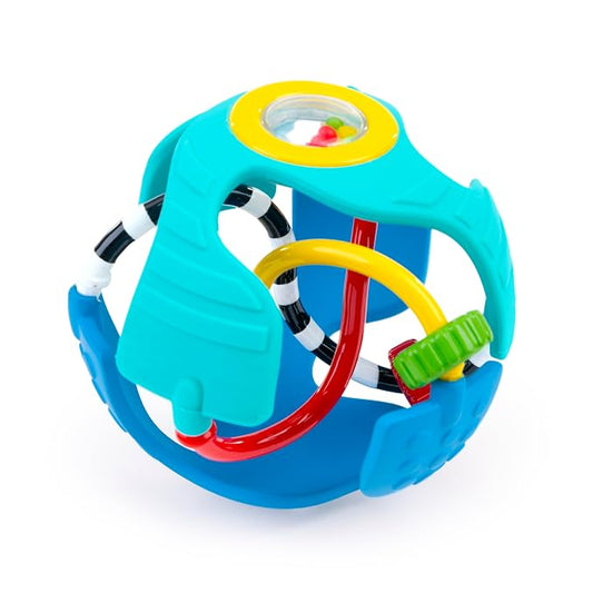 Baby Einstein Rattle & Sense Sensory Ball, Multisensory Baby Toy with Bead Chasers, Rattle Sounds & Textures, Easy to Grasp, Ages 3 Months+