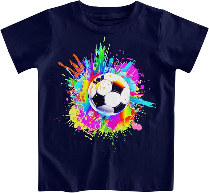 Funnycokid Toddler Boys Shirts Graphic T-Shirt Kids Short Sleeve Tees 2-7 Years