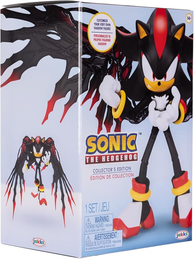 Sonic The Hedgehog Shadow Action Figure Six-Inch Scale Customizable Collector Edition Figure