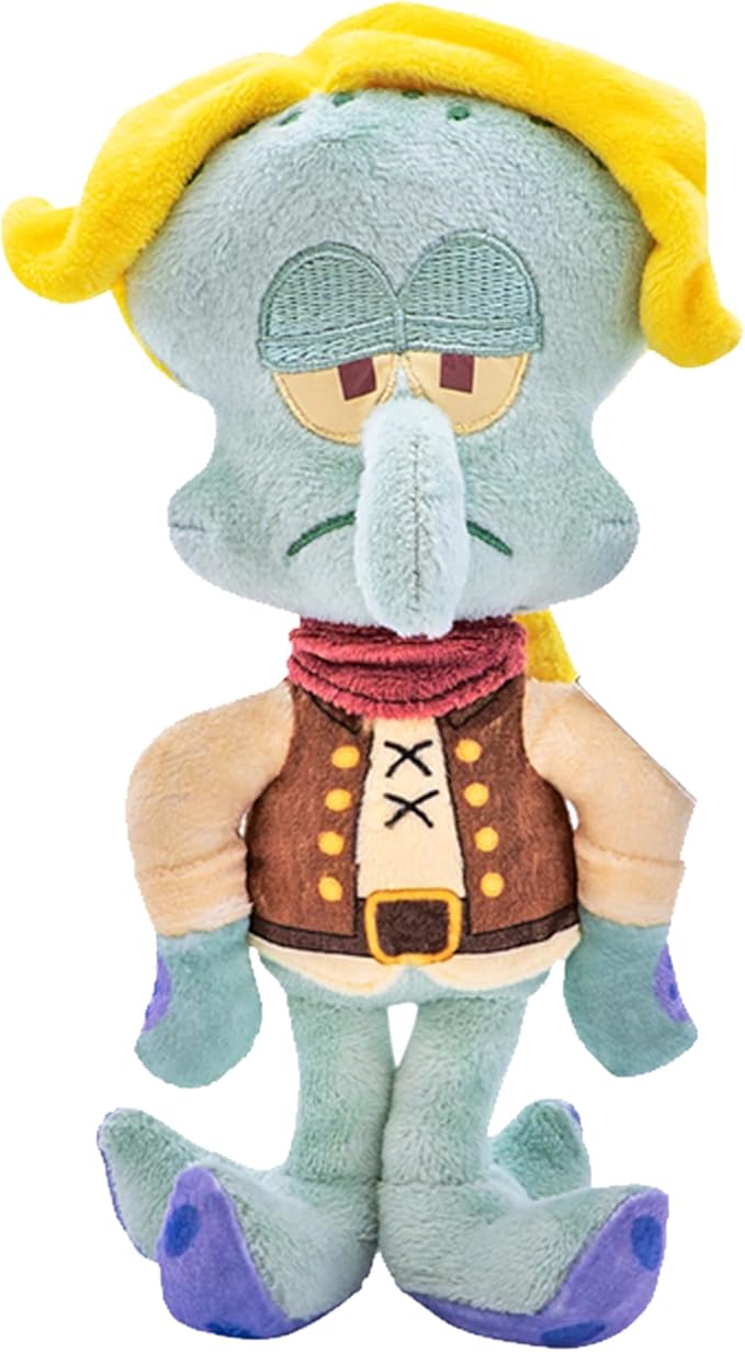 SpongeBob SquarePants Movie: The Search for SquarePants - Bikini Bottom Glow Pals 6" Plush Toy Assortment, Glow-in-the-Dark SpongeBob, Patrick, Squidward, Flying Dutchman Collectibles for Kids Ages 3+