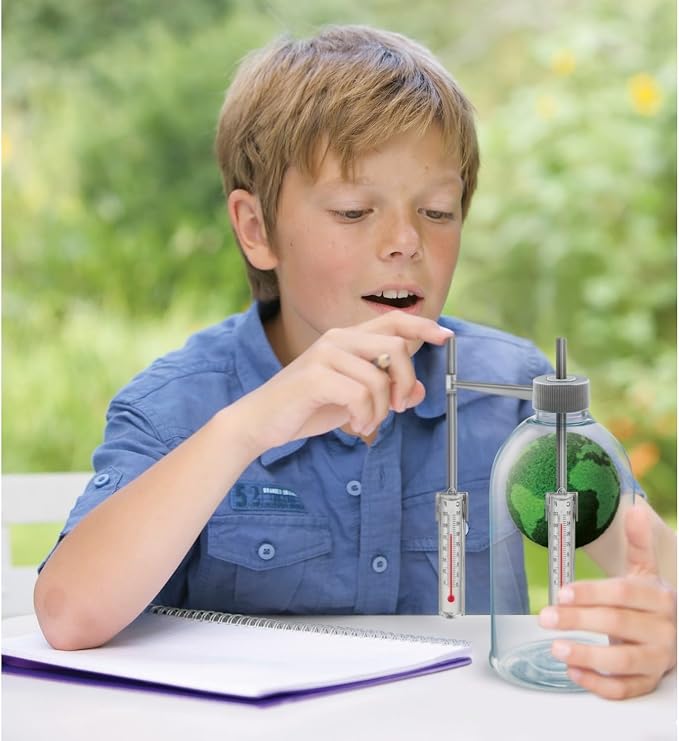 4M: Green Science - Weather Science - DIY Mini Observatory Kit, Static Electricity, Lightning-Cloud Formation, Build A Water Cycle Model, STEAM Kid 5+