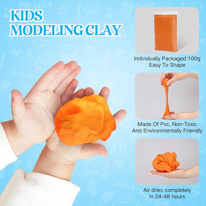 100g Foam Clay, Air Dry Clay for Adults, Colored Foam Clay, Black Air Dry Ultra Light Clay, Non-Toxic, Non-Sticky, Ideal Gift for Boys and Girls