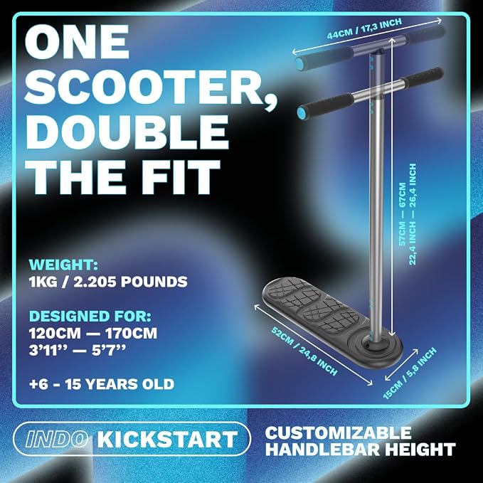 in Do the Trick - Trick Scooter for Teenagers & Adults - 6-15 Years - Trampoline Scooter Ideal for Trampoline Stunt Exercises, Professionals & Beginners - Indoor & Outdoor Freestyle