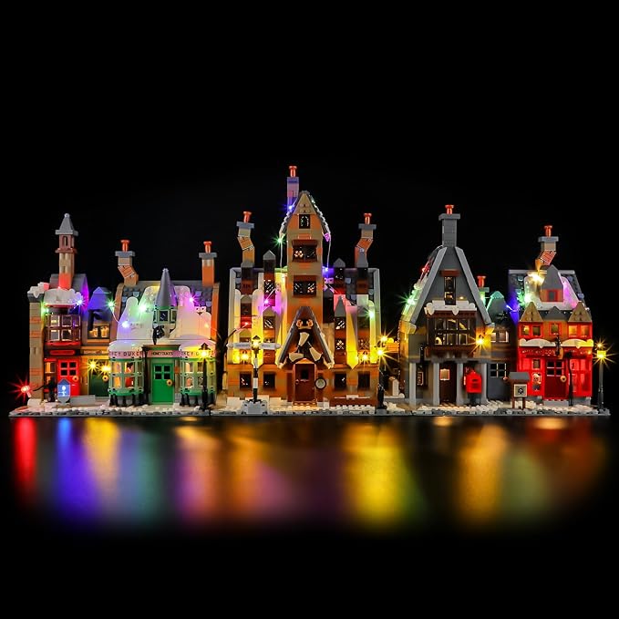 BRIKSMAX 2.0 Light Kit Compatible with Lego Harry Potter Hogsmeade Village Collectors' Edition 76457 Building Sets- LED Lighting Kits (Accessories Only), Cable-Hiding Tech for Display, Gifts
