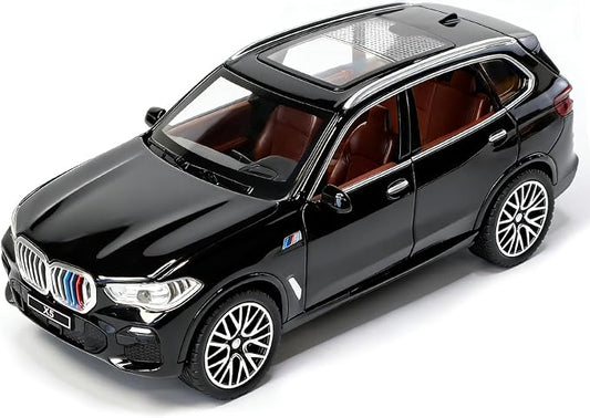 Toy Cars 1:32 Diecast Cars,Car Models with Light Sound and Pull Back,Car Toys Birthday Gifts for Boys and Boyfriends (Black)