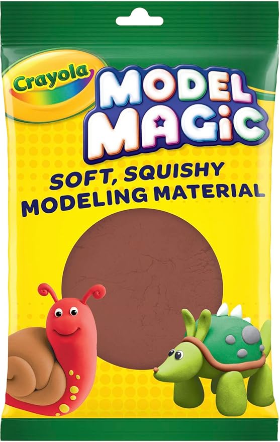 Crayola Model Magic 4-Ounce, Earth Tone, Modeling Clay Alternative
