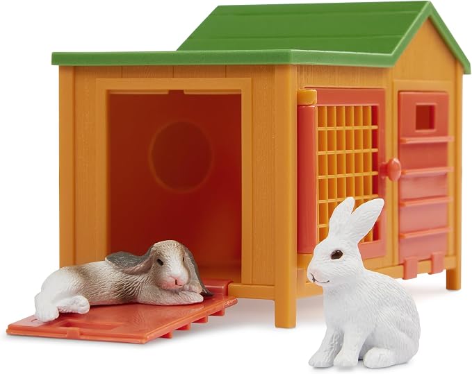 Terra by Battat – Adorable Plush Bunny Toy – Soft Rabbit Figurine for Kids – Cute Easter Stuffed Animal – Perfect for Playtime & Decoration – Bunny House & Hutch Accessory – Gift for Toddlers & Kids