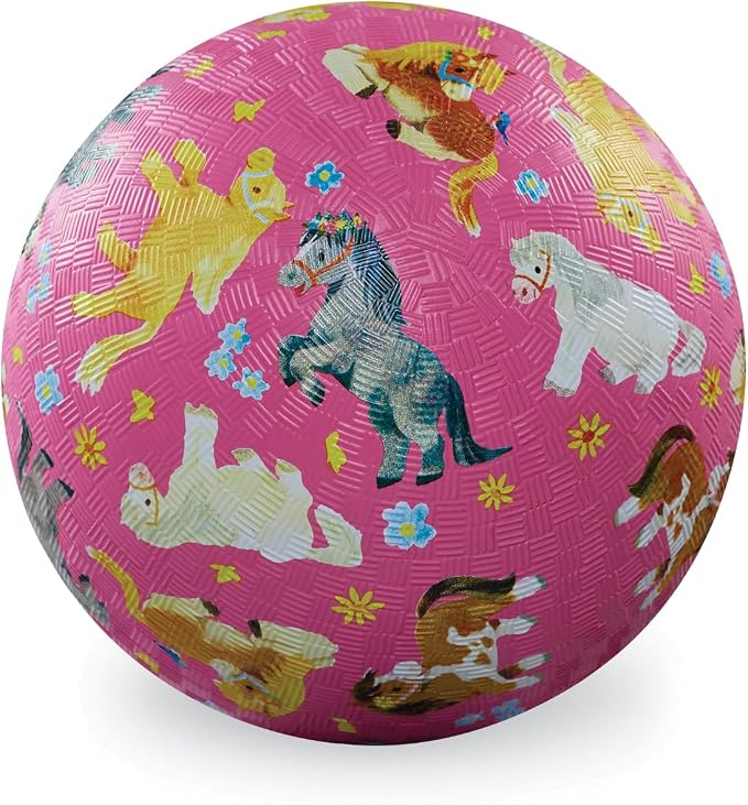 Crocodile Creek Playground Ball - Durable Rubber Ball for Kids Ages 3 and Up - Bouncy Inflatable Ball for Kickball, Indoor Games, and Outdoor Sports - PVC-Free