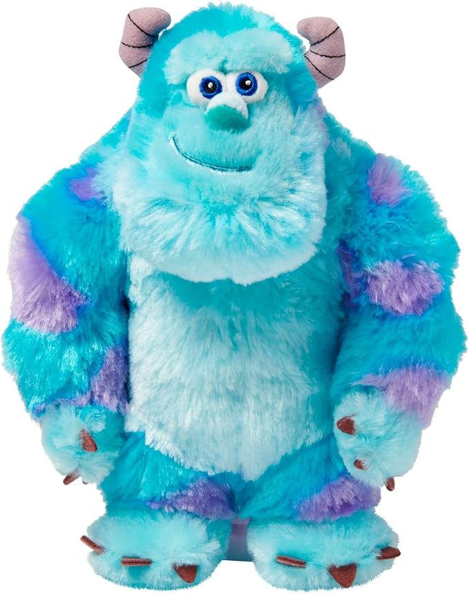 Disney Store Official Sulley Medium Soft Toy for Kids, Cuddly Character with Fuzzy Texture and Embroidered Details, Disney Plushy Suitable for All Ages