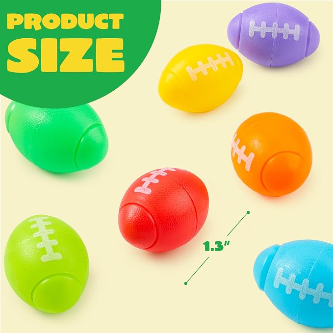 JOYIN 36 Pack Football Fidget Spinners for Kids, Goodie Bag Stuffers for Birthday Party, Football Party Favors, Fidget Toys Bulk, Super Bowl LIII Party, Treasure Box for Classroom