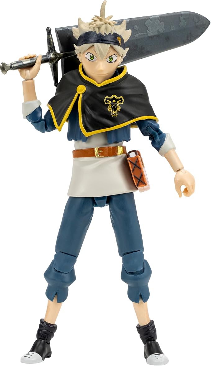 Total Anime Asta - 6.5-Inch Figure with Swappable Faceplates, Alternate Hands, and Sword Accessories