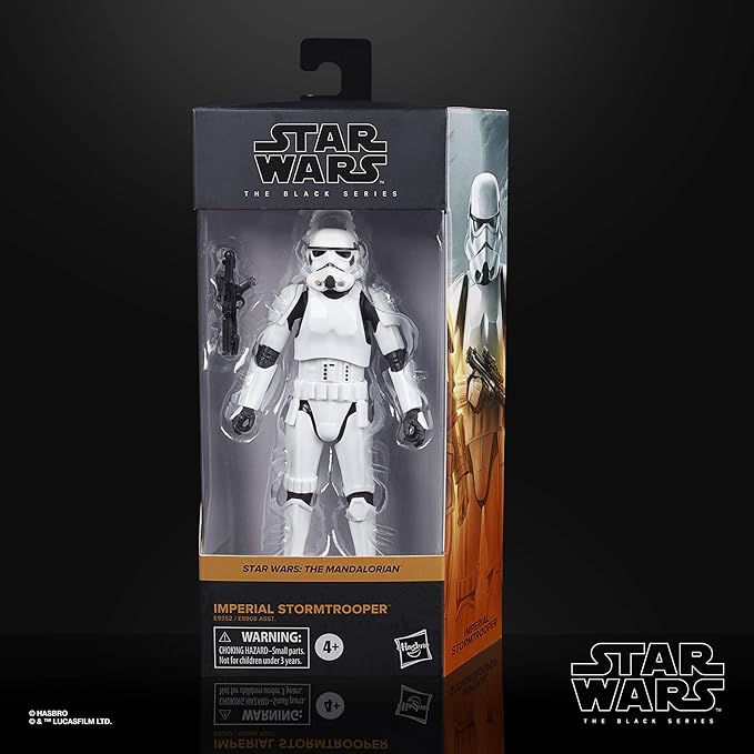 STAR WARS The Black Series Imperial Stormtrooper Toy 6-Inch-Scale The Mandalorian Collectible Action Figure, Kids Ages 4 and Up