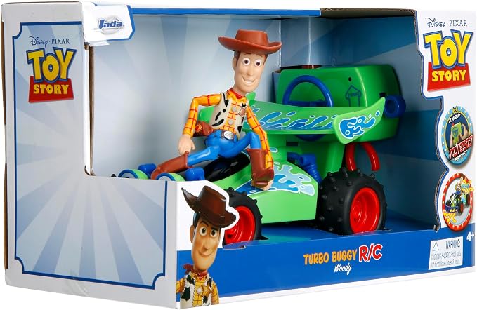 Jada Disney Pixar Toy Story 4 Turbo Buggy W/Woody Radio Control Vehicle, 2.4 Ghz, 1: 24
