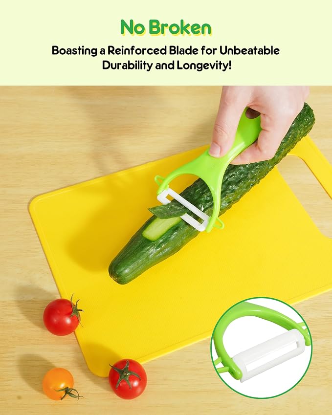 melican Kids Kitchen Knife Set, 11 Pcs Montessori Kitchen Tools for Toddlers 3+ Real Cooking, Include Kid Knives, Crinkle Cutter, Sandwich Cutters, Peeler, Cutting Board, Ideal for Birthday Gifts