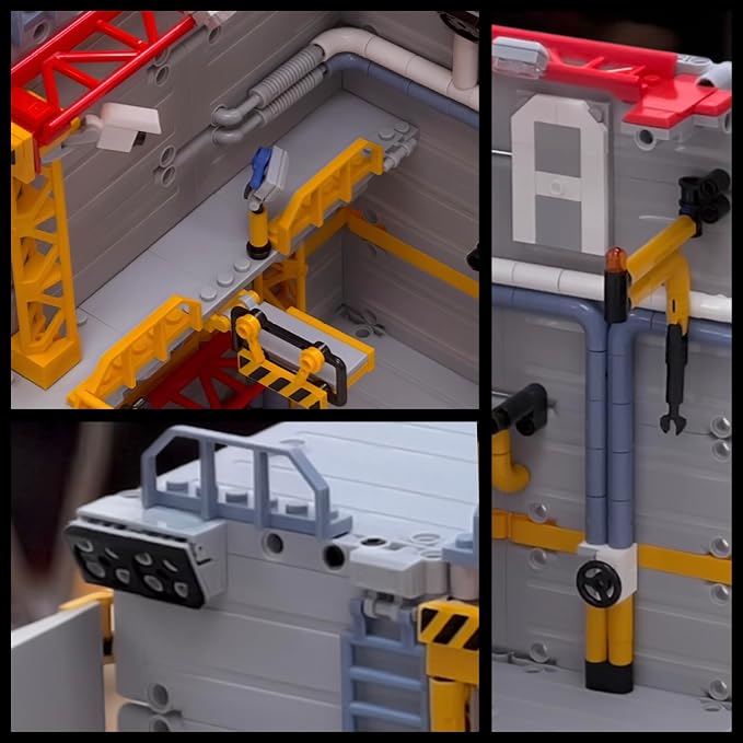 MyBuild Mecha Hangar 7006 with Mech – Robot Building Kit, Modular Mecha Base & Multi-Level Display System, Maintenance Bay for Mech Builds, Compatible with 7007 & 7008, Ages 16+