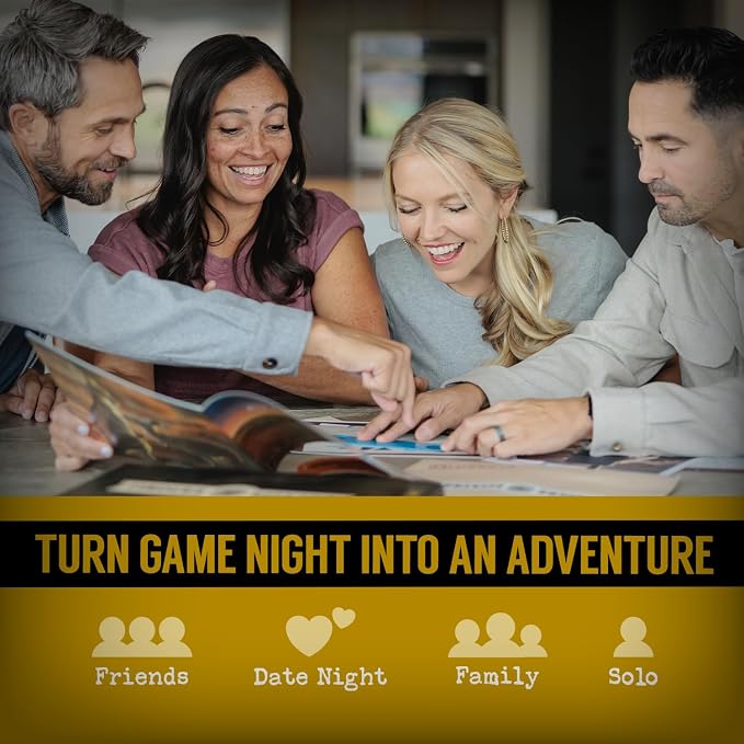 Escape Room Game for Adults – National Parks Mystery Adventure, Solve the Case at Home, Puzzle & Detective Game, Escape Room in a Box, 1–8+ Players