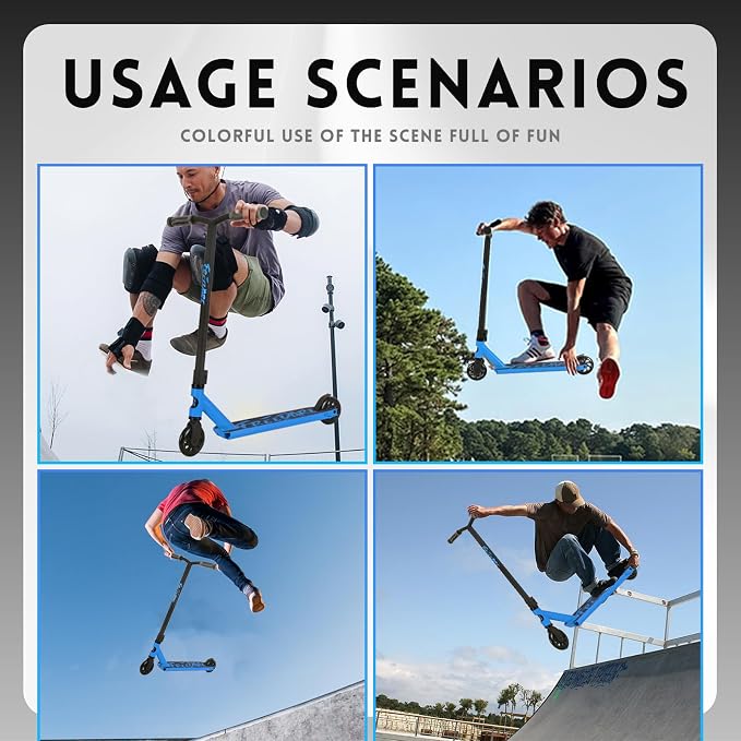 FREEDARE Pro Stunt Scooter, Trick Scooter for Kids, Teens, Boys and Girls, 8 Years Old Above Freestyle Street Scooter for Intermediate and Beginner Skate Park