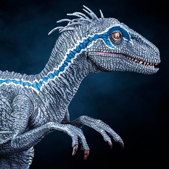 Gemini&Genius Velociraptor Dinosaur Toy for Kids and Dino Lovers, Super Raptor Dinosaur with Moveable Jaw and Hands, Realistic and Funny Dino Gift, Display, Collection and Decoration