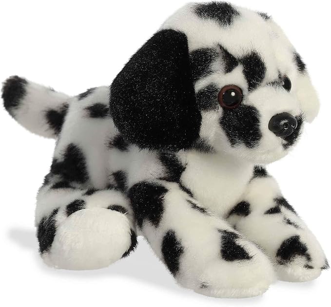 Aurora® Adorable Mini Flopsie™ Dipper Dalmatian™ Stuffed Animal - Mini Companions Ready for Playful Adventures - for Kids All Ages, Toddlers, Adults, and Families - White 8 Inches