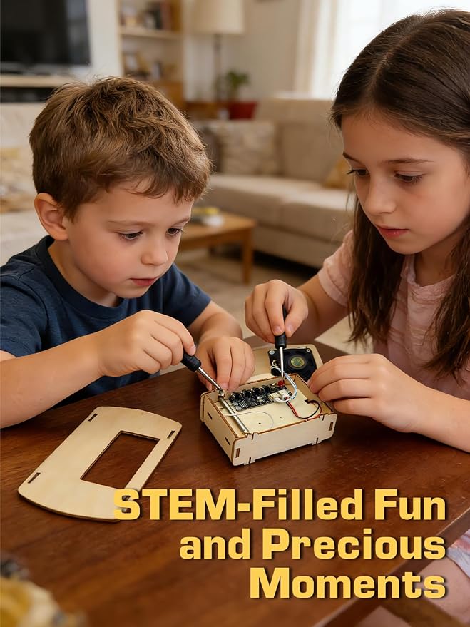 STEM Toys DIY Radio Kit Science Kits for Kids Age 8-12 12-14, Engineering Electronics Project Building Your Own Radio for Boys Girls