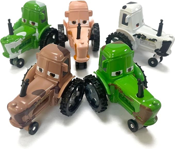 6PCS Movie Cars 2 3 Cars Assortment 1：55 Loose Diecast Vehicles Toys (6 PCS CAR Toy) (MP-Cow Collection)