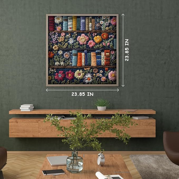 PICKFORU Wildflower Pages Jigsaw Puzzle 1000 Pieces, Unique Art Floral Plant Puzzle Retro Vintage Aesthetic Challenge for Adults