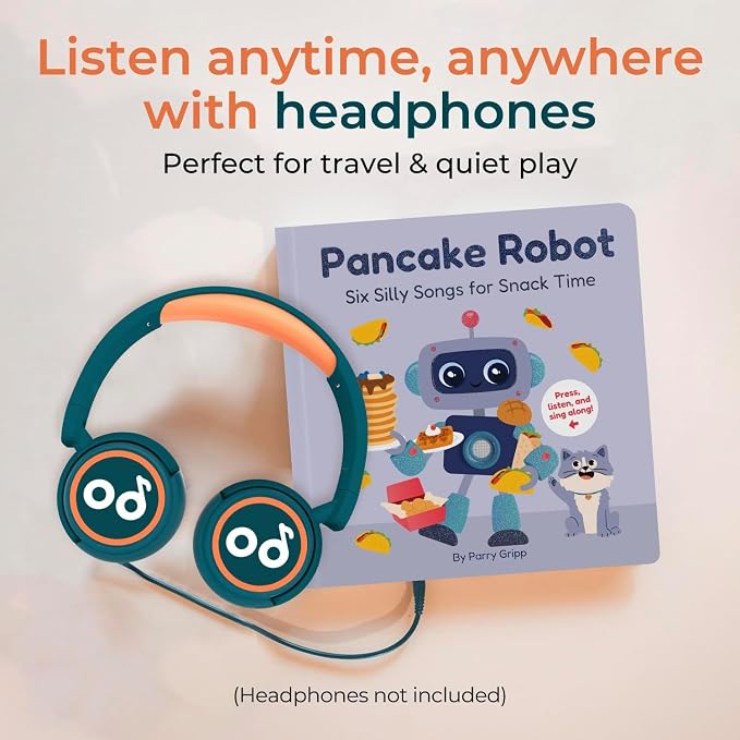 Cali’s Books Nursery Rhyme Sound Book for Toddlers – Interactive Musical Book (Pancake Robot)