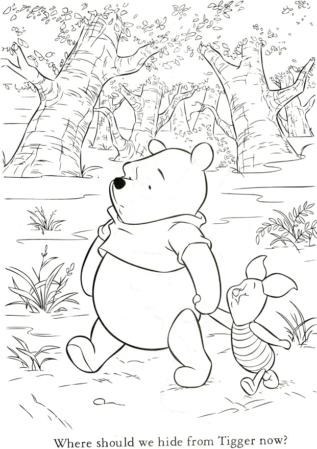 Bendon Winnie The Pooh Coloring Activity Book and Stickers Set for Kids