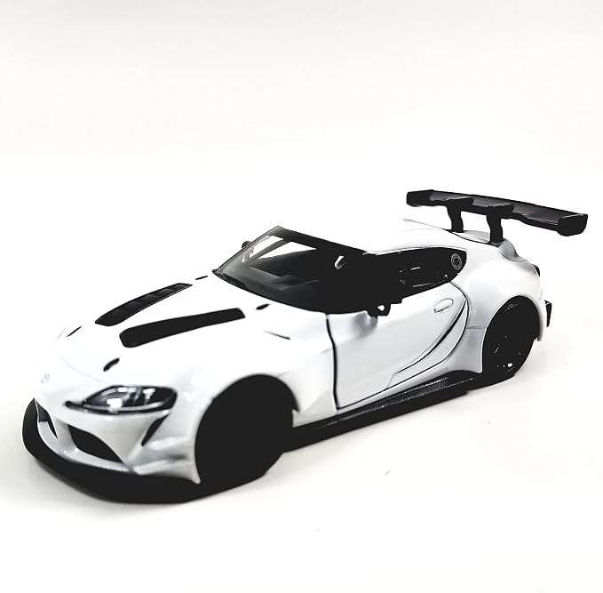 KiNSMART - Toyota GR Supra Concept Racing Edition 1:36 Scale 5" Die Cast Metal Super Sports Toy Car (White)