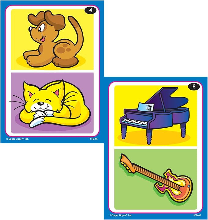 Super Duper Publications | Compare and Contrast Fun Deck | Language Development and Reasoning Skills Flash Cards | Educational Learning Materials for Children