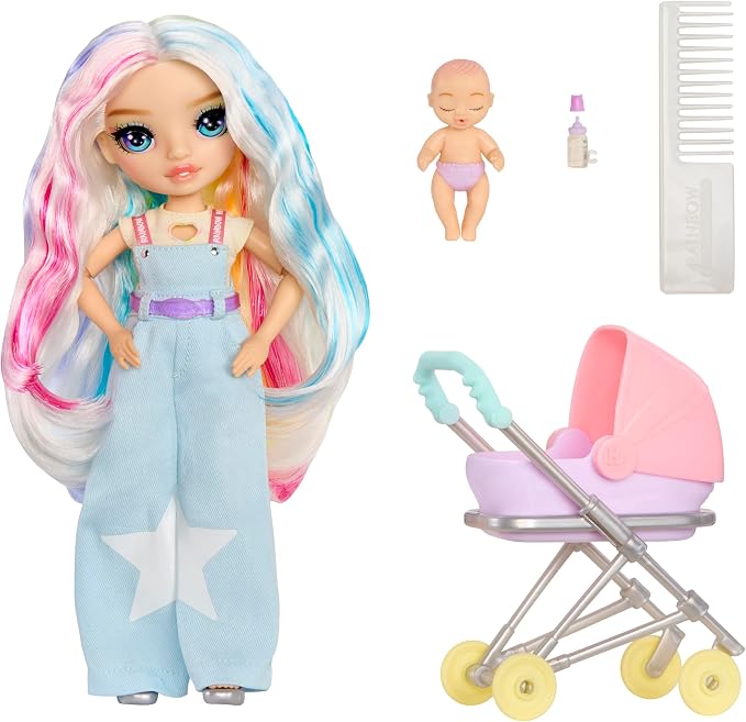 Rainbow High Jr. High Bestie Babysitters – Amaya Raine, 9” Fashion Doll