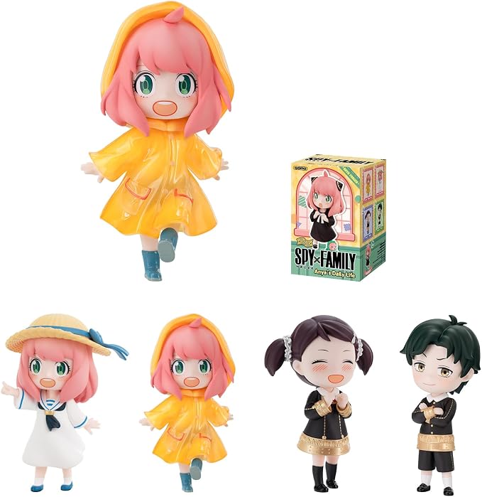 POP MART SPY x Family Anya's Daily Life DLC Series Blind Box Figures, Collectible Toys Home Decorations, Holiday Birthday Gifts for Girls and Boys, Single Box