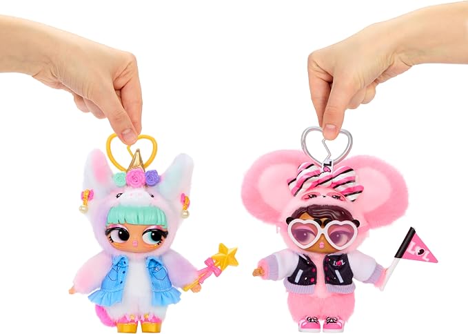 LOL Surprise Plush Surprise! Cinna-Bun Plush Doll with Hidden Fashions, On-the-Go Play, 7 Total Surprises – Great Gift for Kids Ages 3+