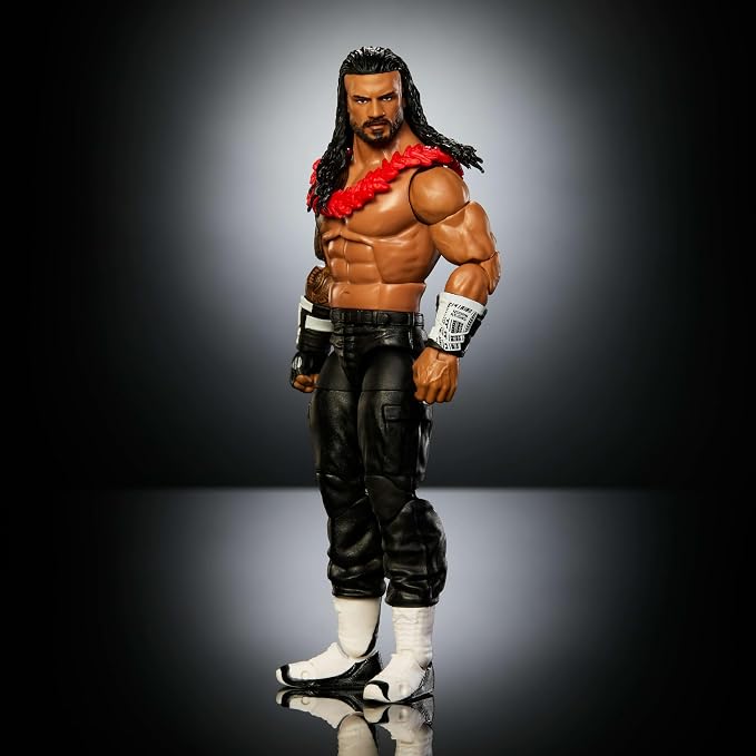 Mattel WWE Elite Action Figure & Accessories, Series #126 Set, 6-inch Collectible Roman Reigns with 25 Articulation Points & Swappable Hands