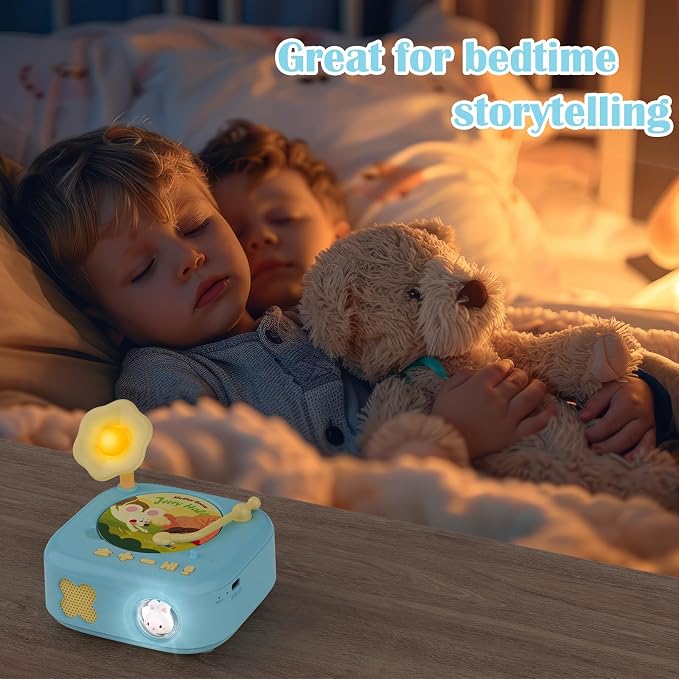 Story Toys for Music Montessori Musical Toys HOMESTEC Player for Toddlers Age 2-3,Record Player for Kids Educational Learning Sensory Toddler Toy,Kids Phonograph Music Gifts Girl Boy Toy (60pcs Cards)