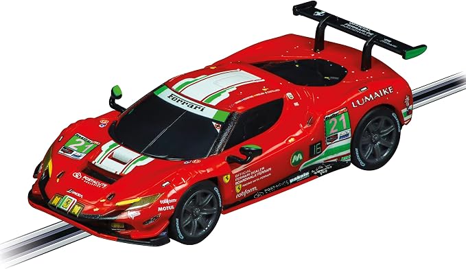 Carrera GO 62575 Ferrari Power Racing Electric Powered Slot Car Racing Kids Toy Race Track Set Includes 2 Hand Controllers and 2 Cars in 1:43 Scale