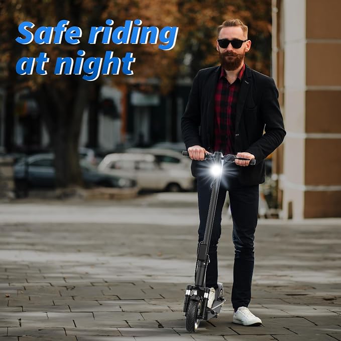 VOLPAM Electric Scooter, 350W/500W/800W/1000W/250W Powerful Motor & 19/22/ 9 MPH Top Speed, 16-28-10 Miles Long Range, Folding E Scooter Choice