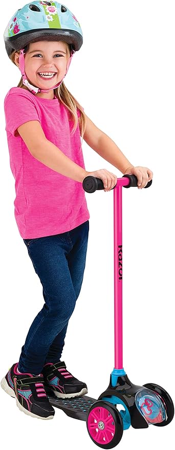 Razor Jr. T3 Kick Scooter for Kids Ages 3+ - Lightweight, Advanced Tilt-to-Turn Technology, For Riders up to 48 lbs