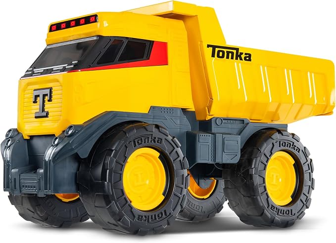 Tonka - Next Gen Mighty Dump Truck - Made with Steel & Sturdy Plastic, Yellow Toy Vehicle, Big Construction Truck, Boys and Girls, Toddlers Ages 3+