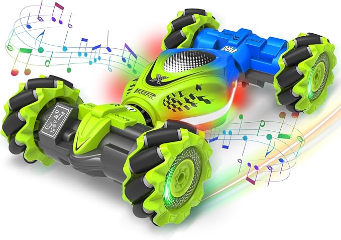 Fosgoit Gesture Sensing RC Stunt Car - Toys for 6-12 Years Old Boys Girls, 4WD Remote Control Car, Hand Controlled Car with Lights Music, Cool Birthday Gifts for Kids Age 6 7 8 9 10 11 12 Years Old
