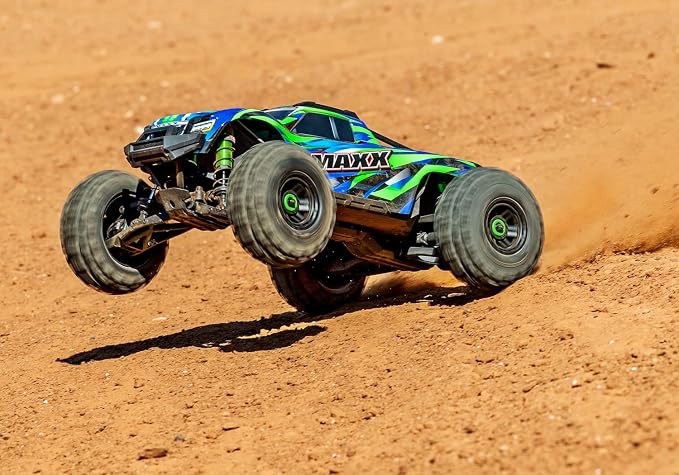 Traxxas Maxx Wide Green 1:10 RC Model Car Monster Truck 4WD RTR 2.4GHz