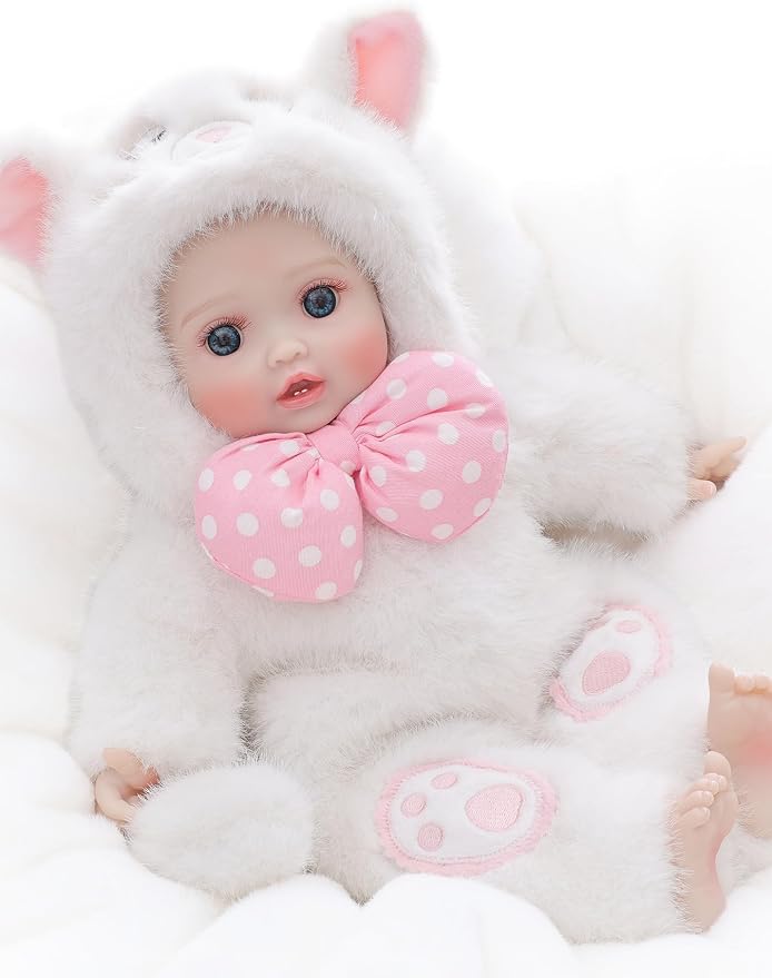 Baby Dolls, 15 Inch Realistic Soft Body Baby Doll Real Life Baby Dolls with Accessories, for 3+ Year Old Girls, Pretend Play, Collection, Gift-Ready (White)