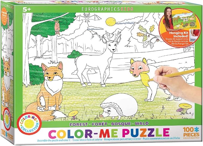 EuroGraphics Forest Color Me Puzzle (100 Piece)