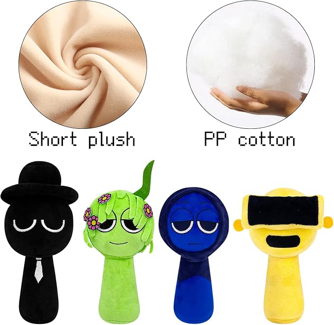 Plush Toys, Horror Games Plushies Toy for Fans, Soft Stuffed Animal Pillow Figure Doll Christmas Birthday Gifts for Adult Kids (10 Pcs)