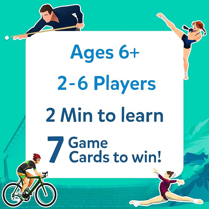 Skillmatics Guess in 10 Sports, Perfect for Boys, Girls, Kids, and Families Who Love Card Games, Toys, Travel Games, Gifts for Ages 6, 7, 8, 9 and Up