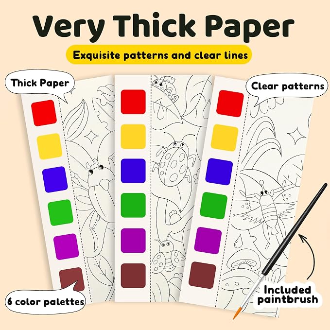 Water Coloring Book,Paint with Water Books for Kids Ages 3-5,Watercolor Painting Book for Toddlers 4-6,Creative Arts and Crafts & Airplane Travel Essentials for Boys Girls