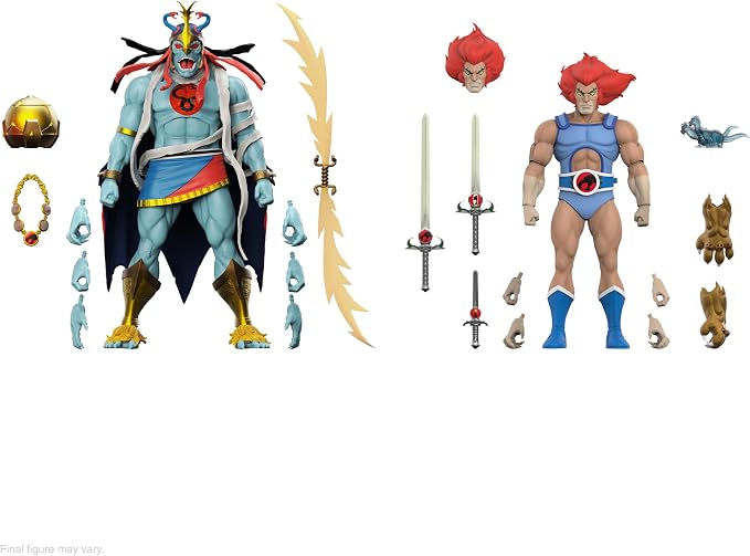 Super7 ULTIMATES! Thundercats Lion-O (LED Eyes) - 7" Thundercats Action Figure with Accessories Classic Cartoon Collectibles and Retro Toys